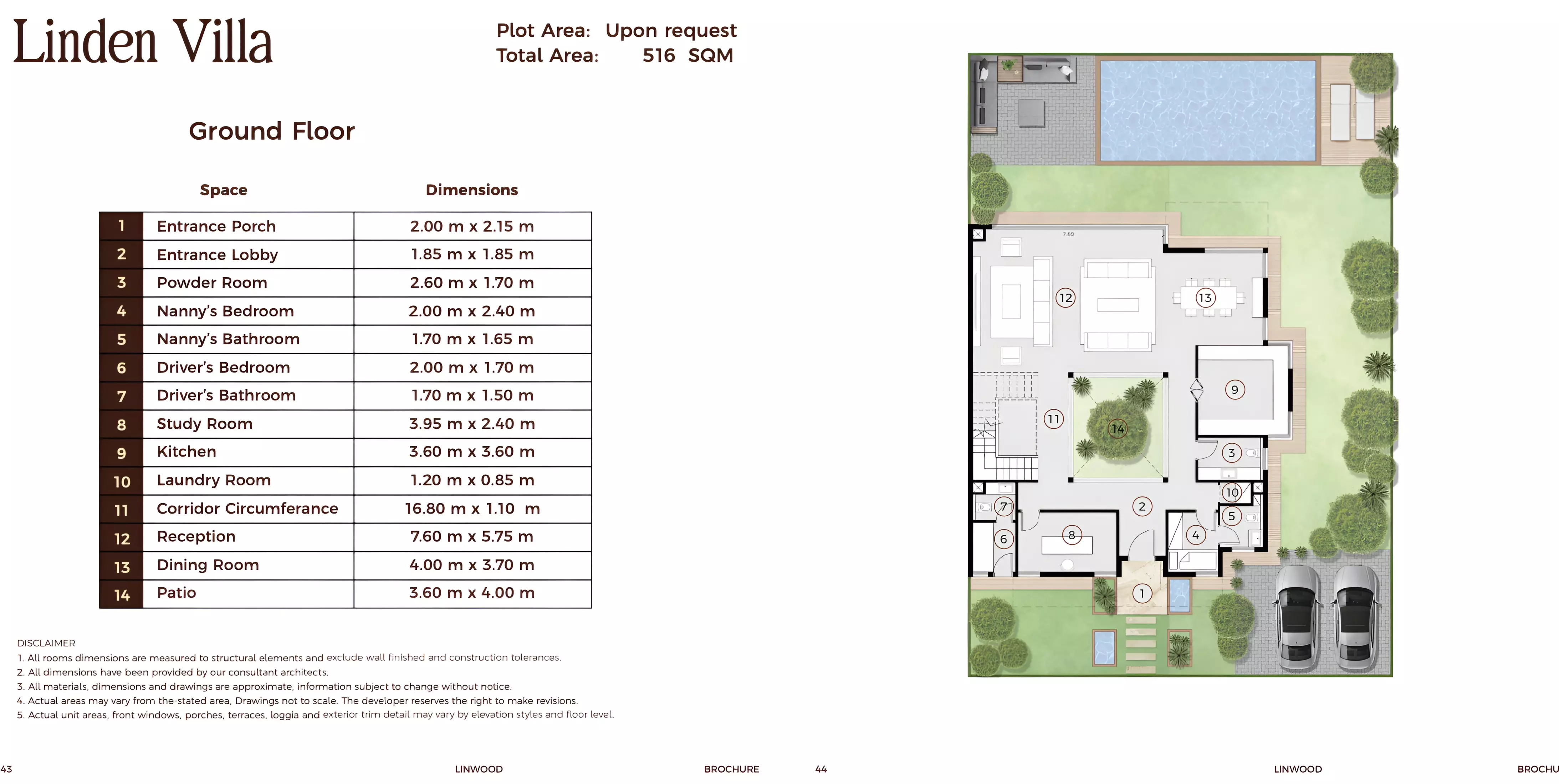 فيلا · غرفة · 516 م² في Lin Wood compound New Cairo by ERG Developments