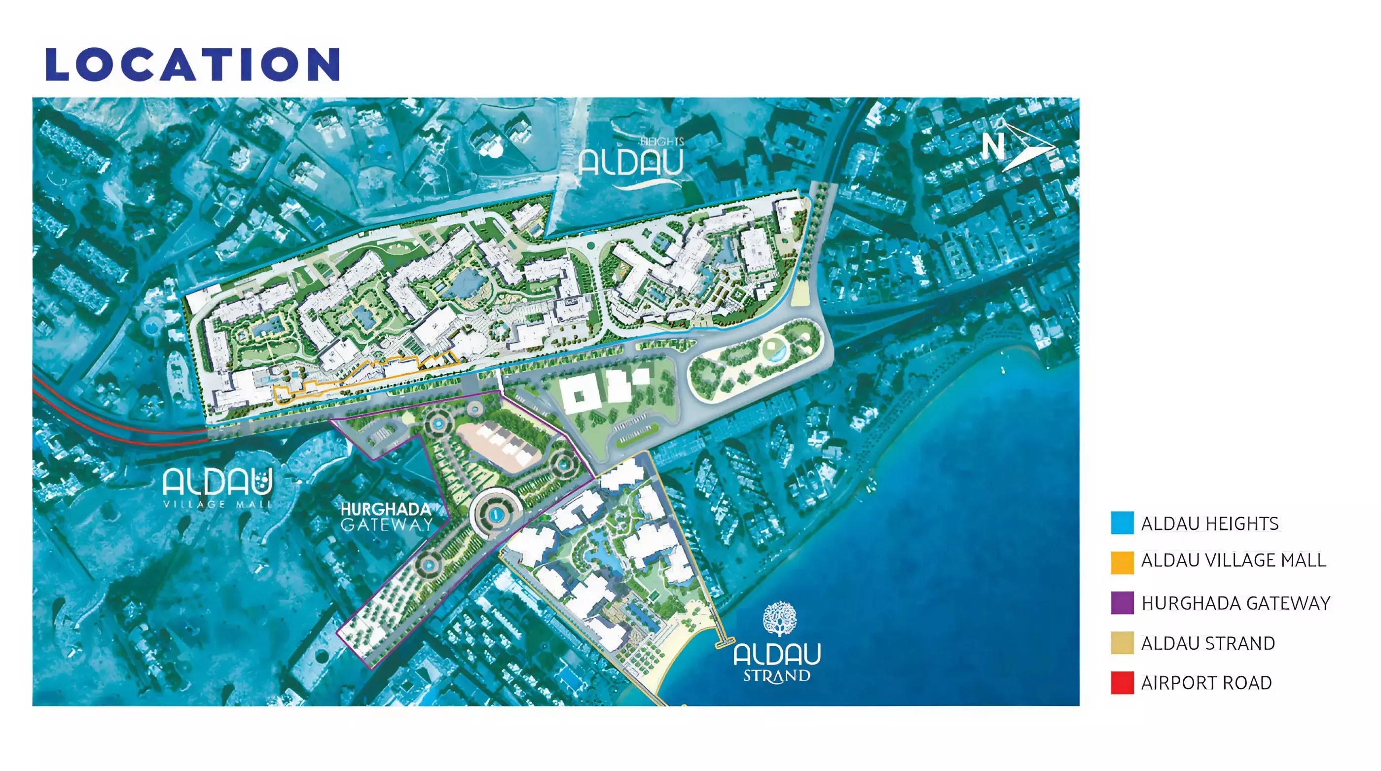قريو الداو هايتس الغردقة master plan
