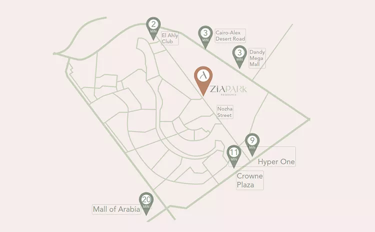 Compound Zia Park Residence El Sheikh Zayed master plan