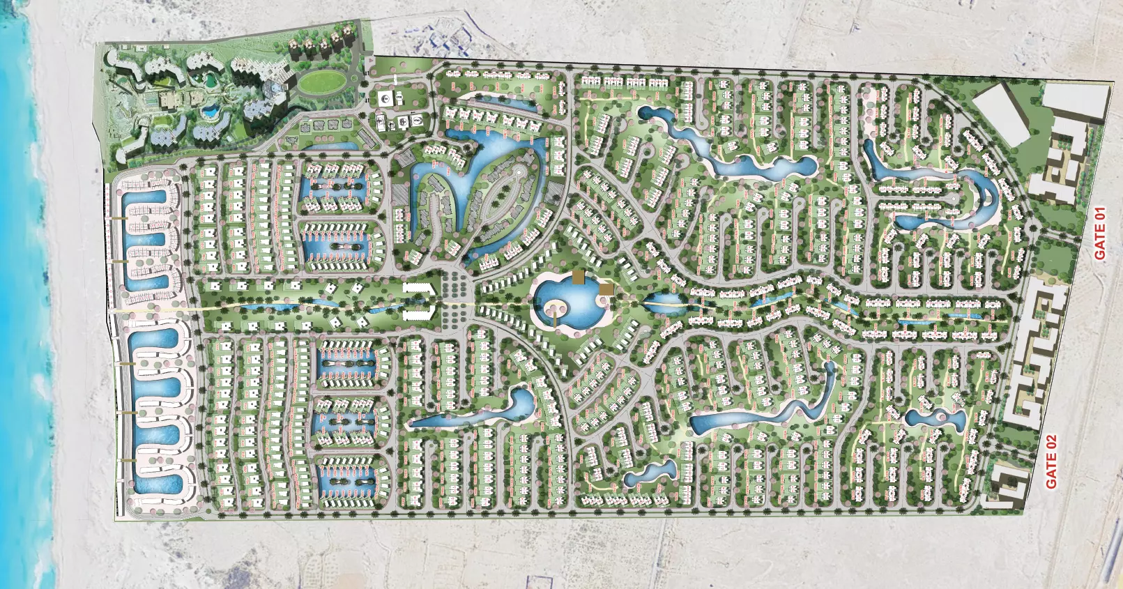 قرية هاسيندا هنش master plan