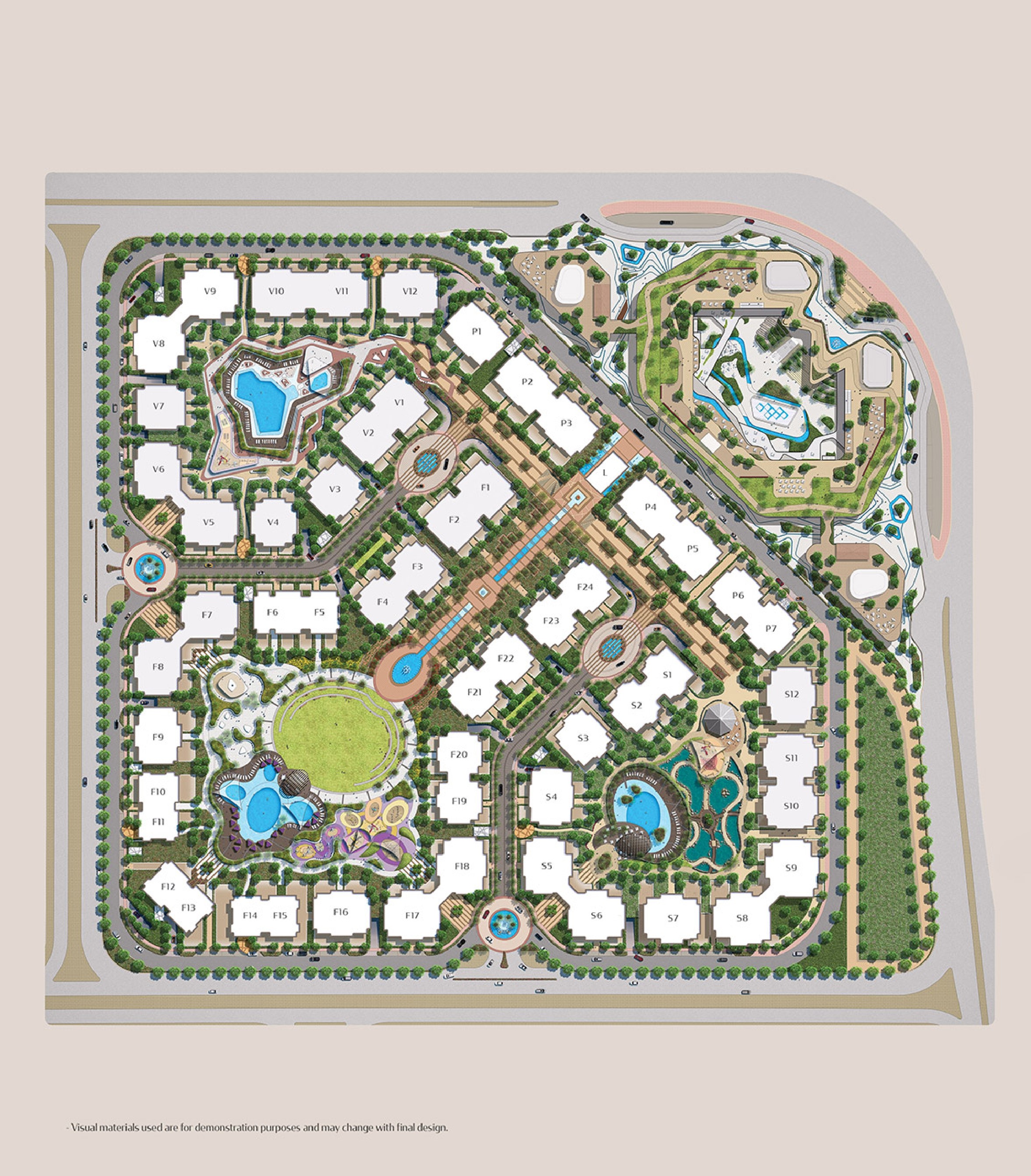 ناينتي أفينيو master plan