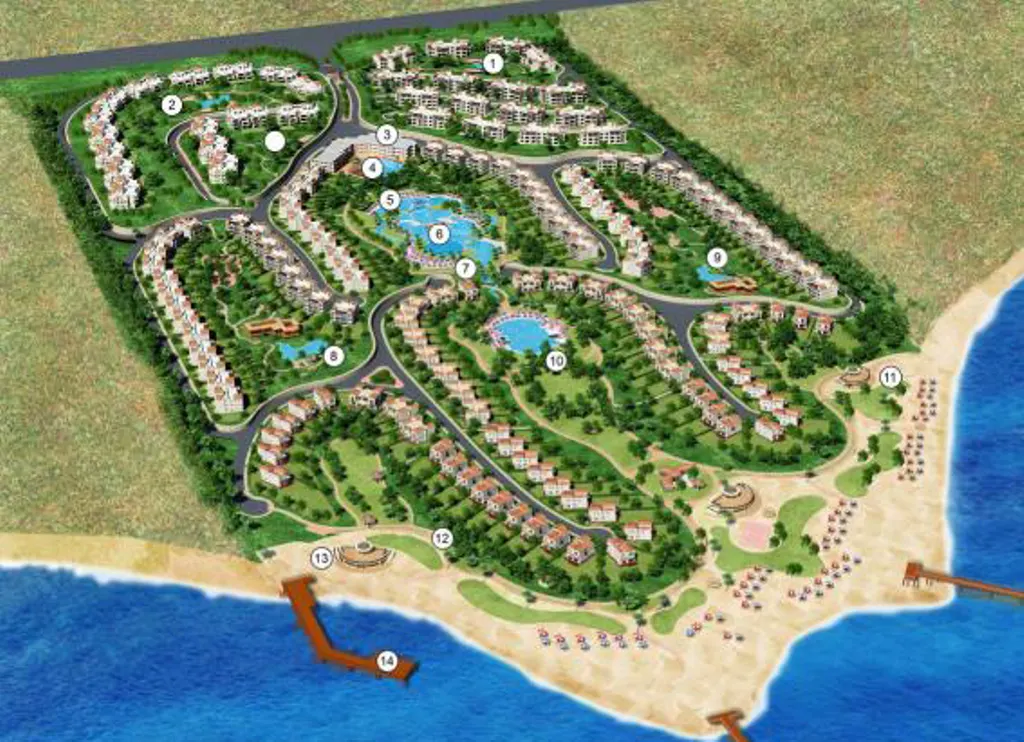 قرية بياسيرا العين السخنة master plan