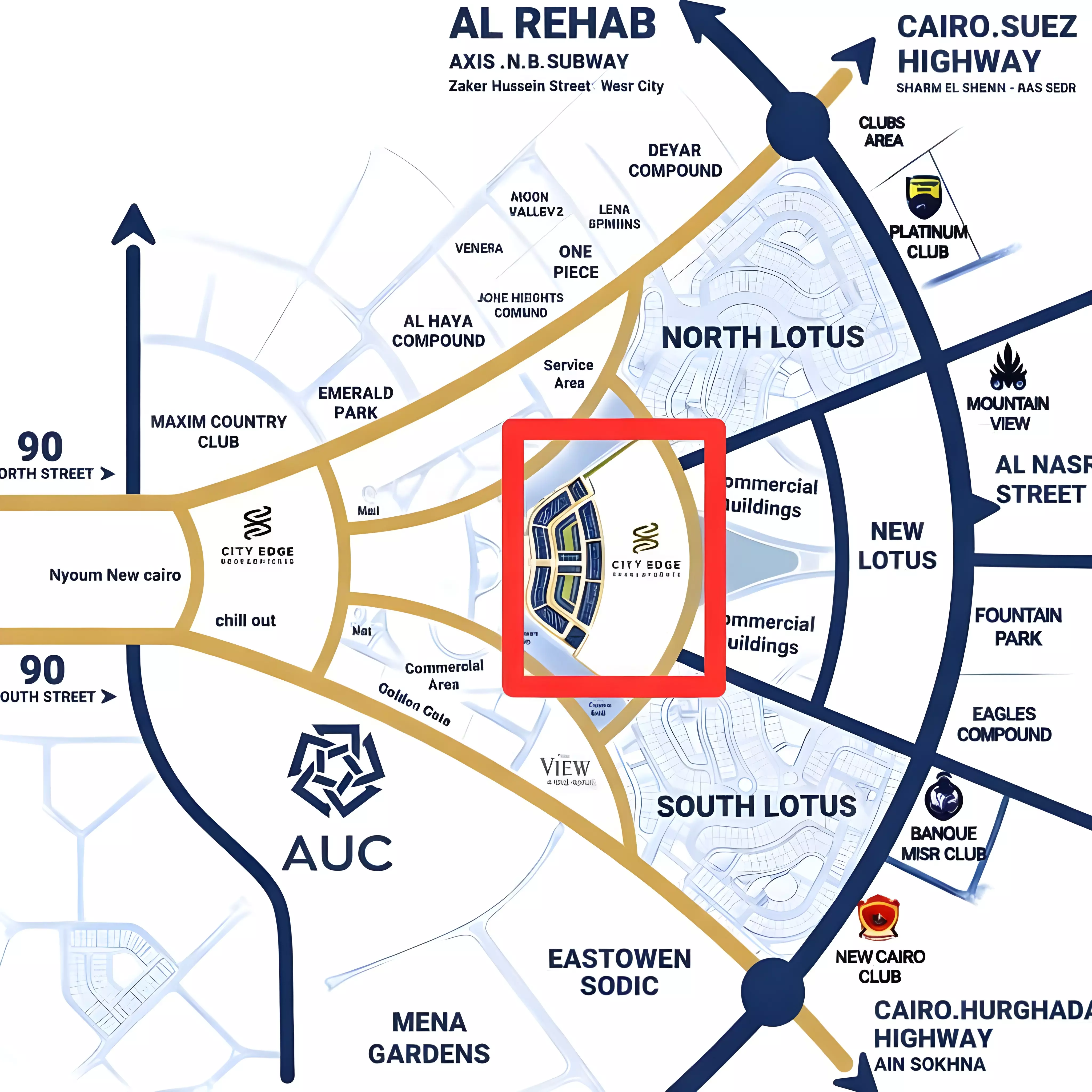 كمبوند لاش فالي التجمع الخامس master plan