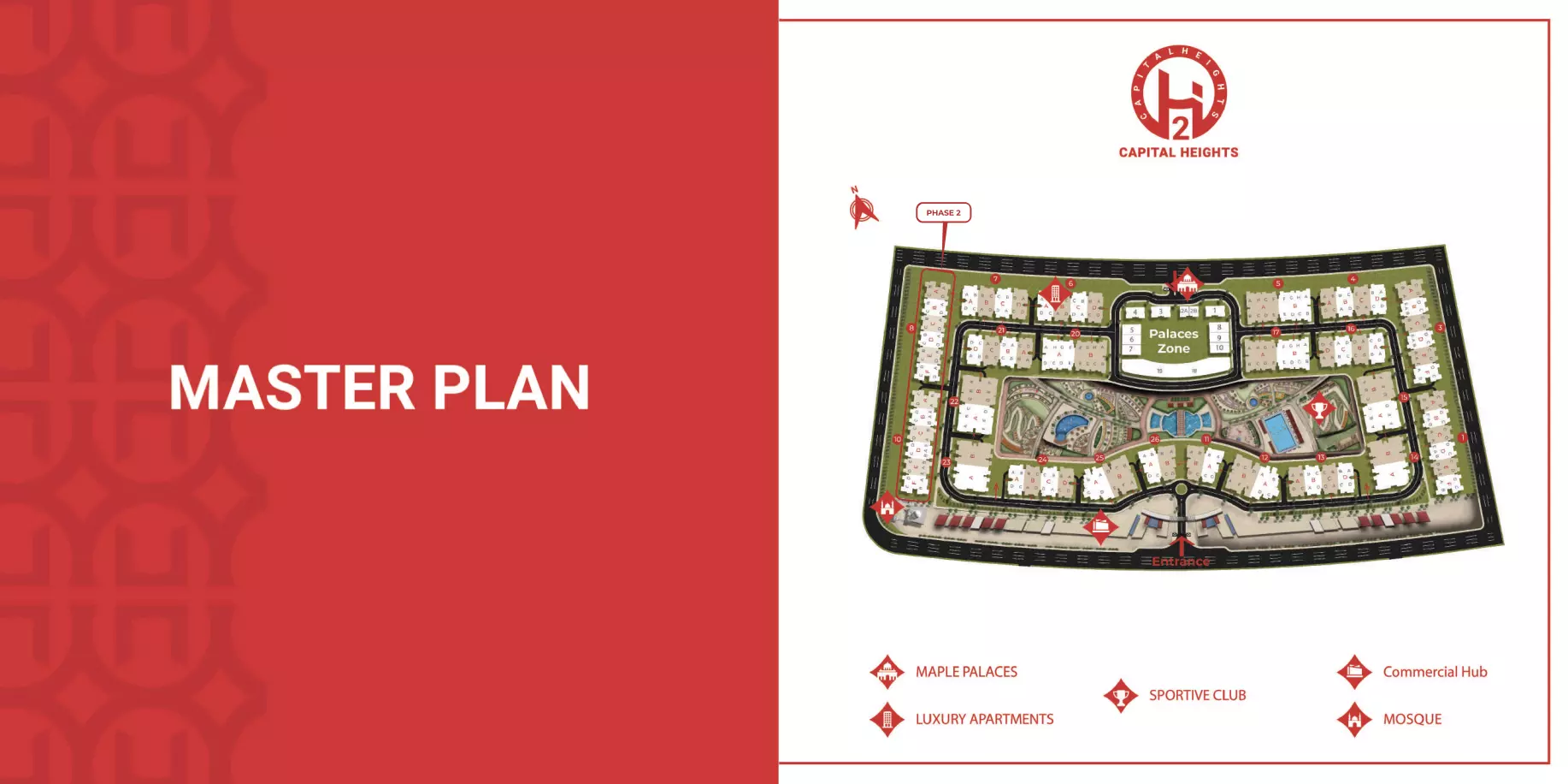 كمبوند كابيتال هايتس العاصمة الإدارية master plan