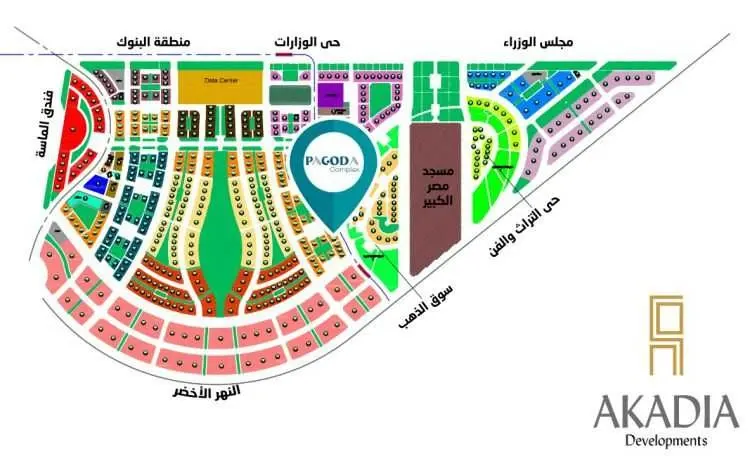 باجودا مول العاصمة الادارية master plan