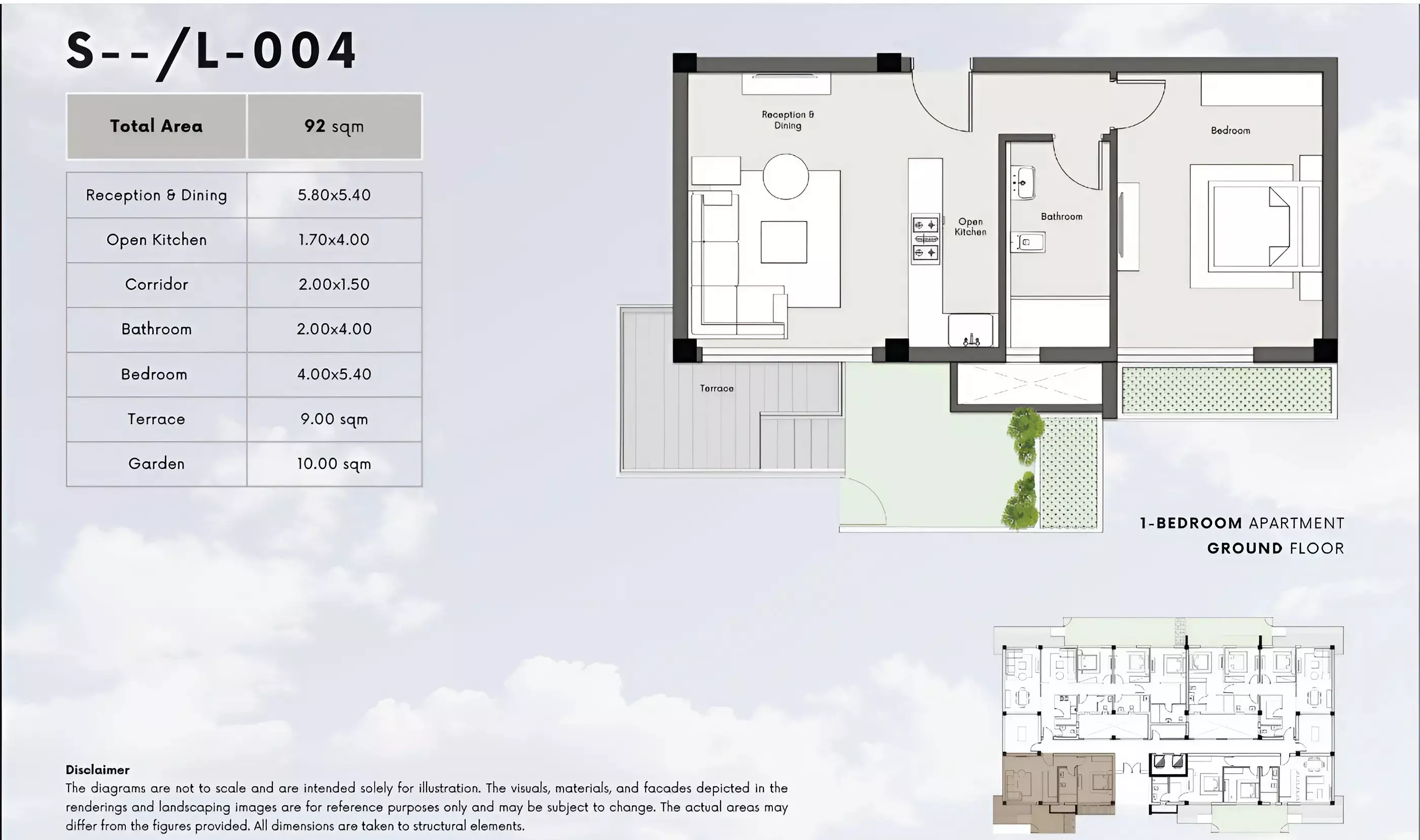 Apartment · 1 Bedroom · 80–102 m² in كمبوند كايت ريزيدنس اكتوبر 2026 Compound Kite Residence October 4