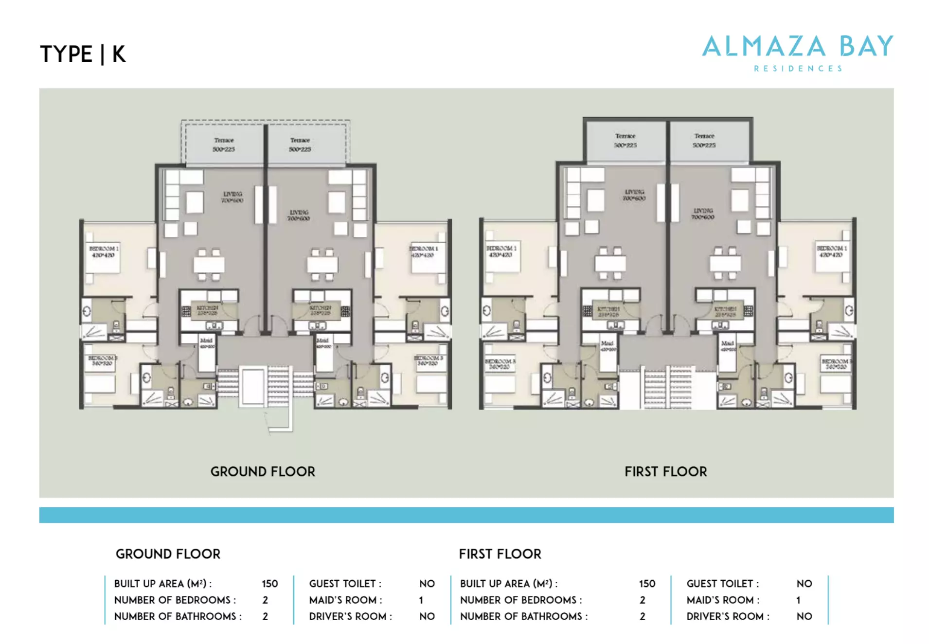 شقة · غرفتين · 81–150 م² في Almaza Bay North Coast 2