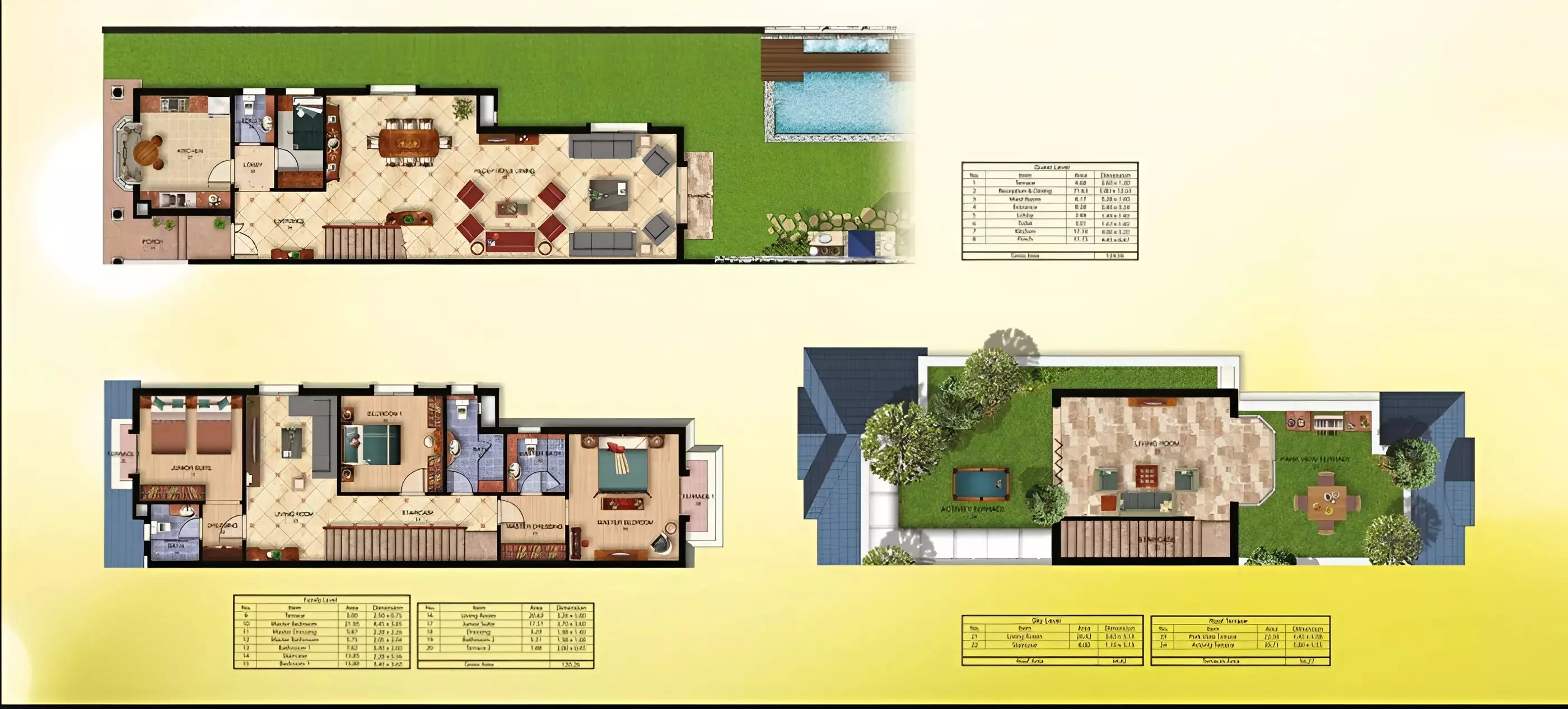 Townhouse · 2 Bedrooms · 167–279 m² in كمبوند ماونتن فيو تشيل اوت بارك اكتوبر 2026 Compound Mountain View Chillout Park October 2
