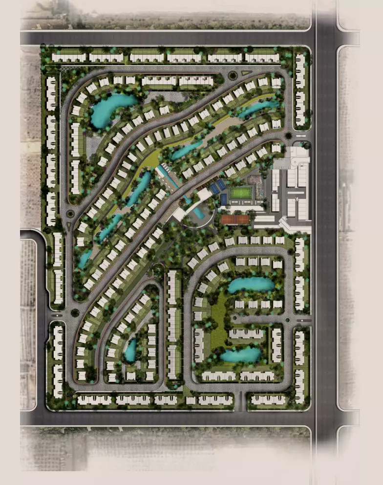 كمبوند في ليفلز زايد الجديدة master plan