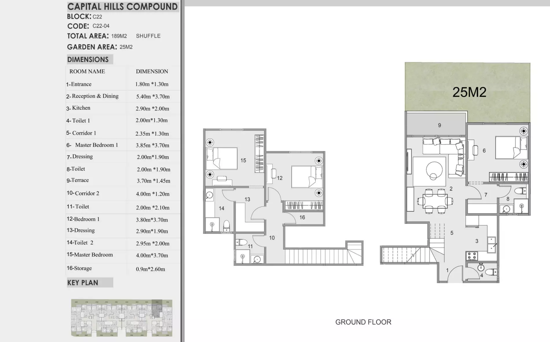 Villa · 3 Bedrooms · 189–215 m² in كمبوند لاكولينا ايست التجمع الخامس 2026 Compound La Colina East New Cairo 2