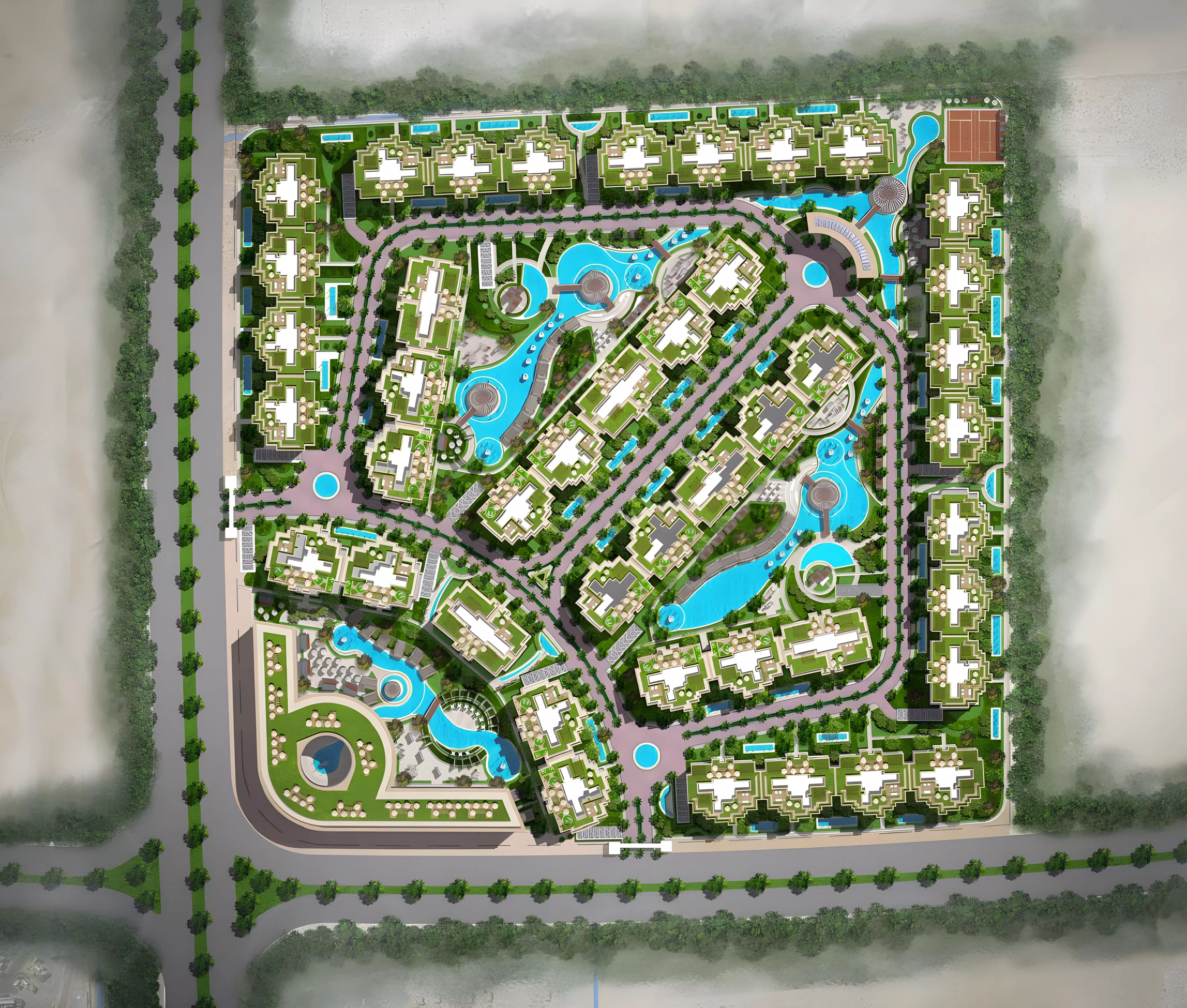 Compound Jiwar New Cairo master plan