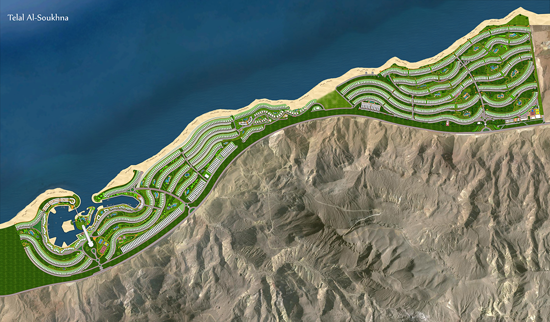 تلال السخنة master plan