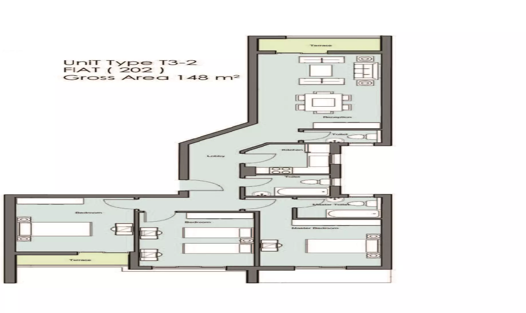 Apartment · 3 Bedrooms · 143–148 m² in Nyoum Compound Mostakbal City by ADH Developments 2