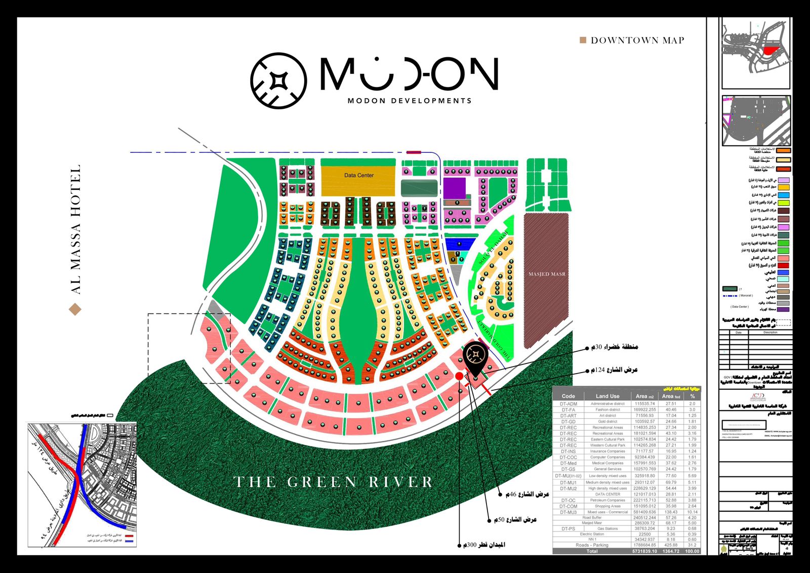 برج مودون جرين ريفر master plan