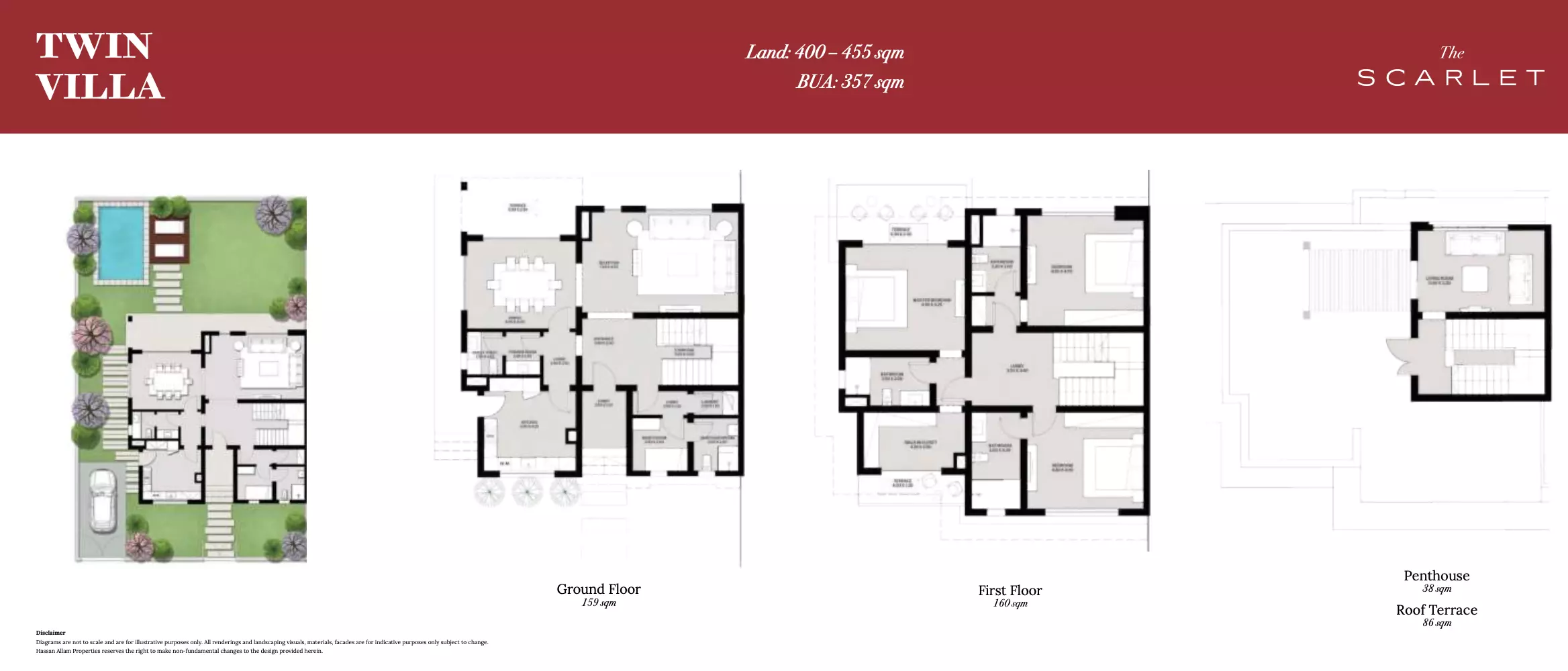 Villa · 3 Bedrooms · 357–542 m² in Swan Lake Katameya 3