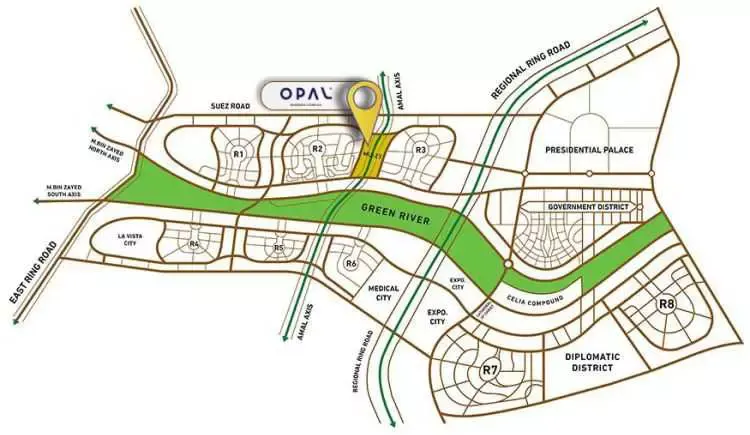 مول اوبال العاصمة الإدارية master plan
