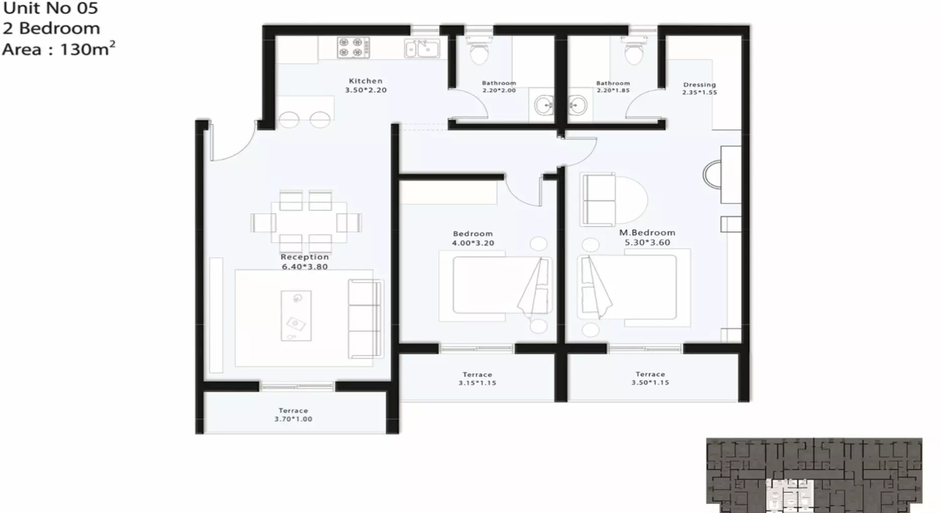 Apartment · 2 Bedrooms · 107–133 m² in كمبوند نوشن التجمع الخامس 2026 Compound Notion New Cairo 4