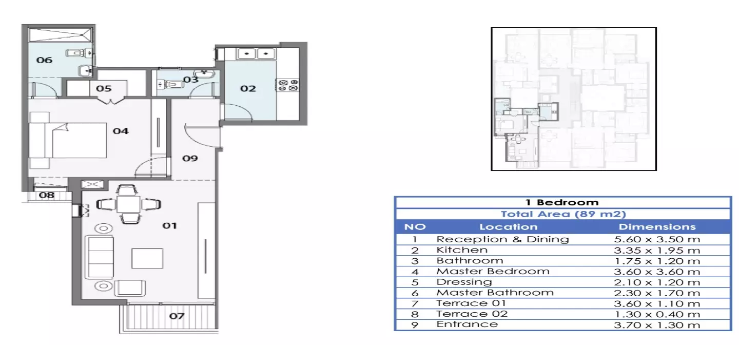 Apartment · 1 Bedroom · 83–89 m² in كمبوند هوب التجمع الخامس 2026 Compound Hope New Cairo 4