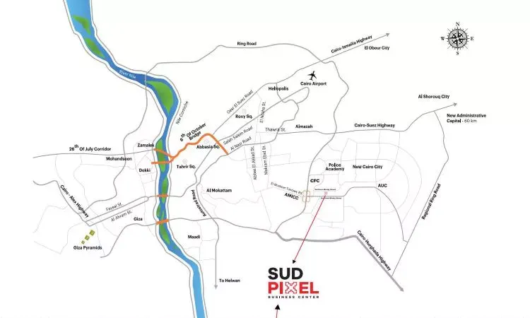 Mall Pixel Business New Cairo master plan