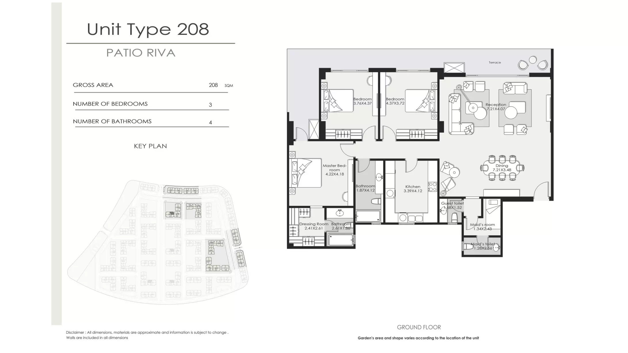 شقة · 3 غرف · 152–212 م² في El Patio Riva Compound by La Vista 3