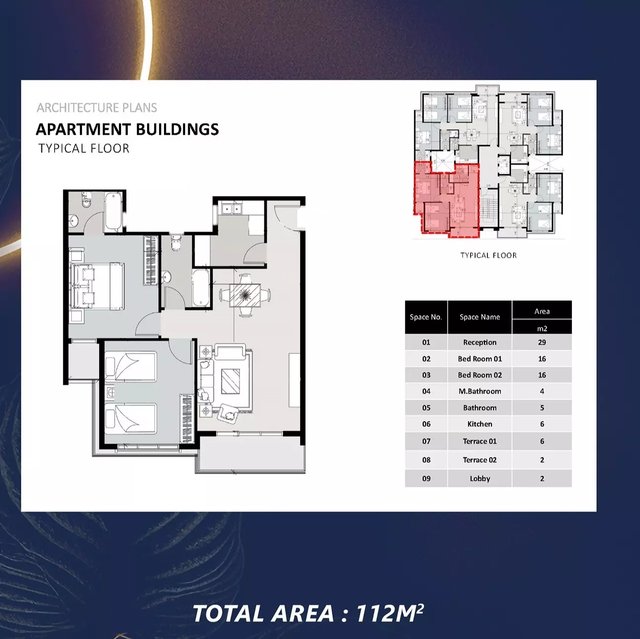 Apartment · 2 Bedrooms · 105–112 m² in Lora Eastfield 2