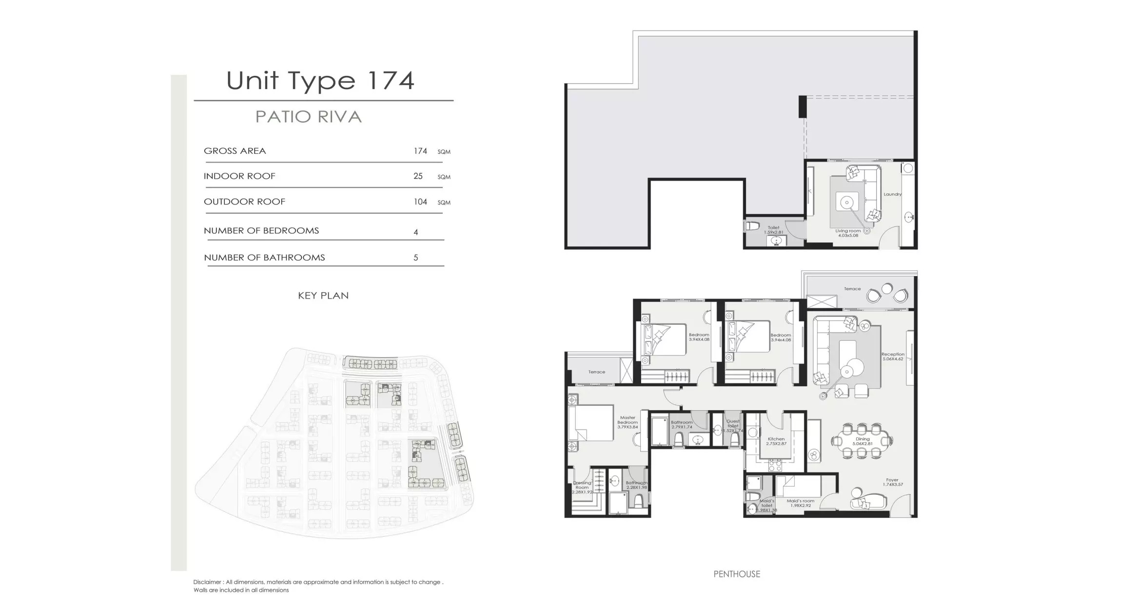 بنتهاوس · 4 غرف · 156–212 م² في El Patio Riva Compound by La Vista 4