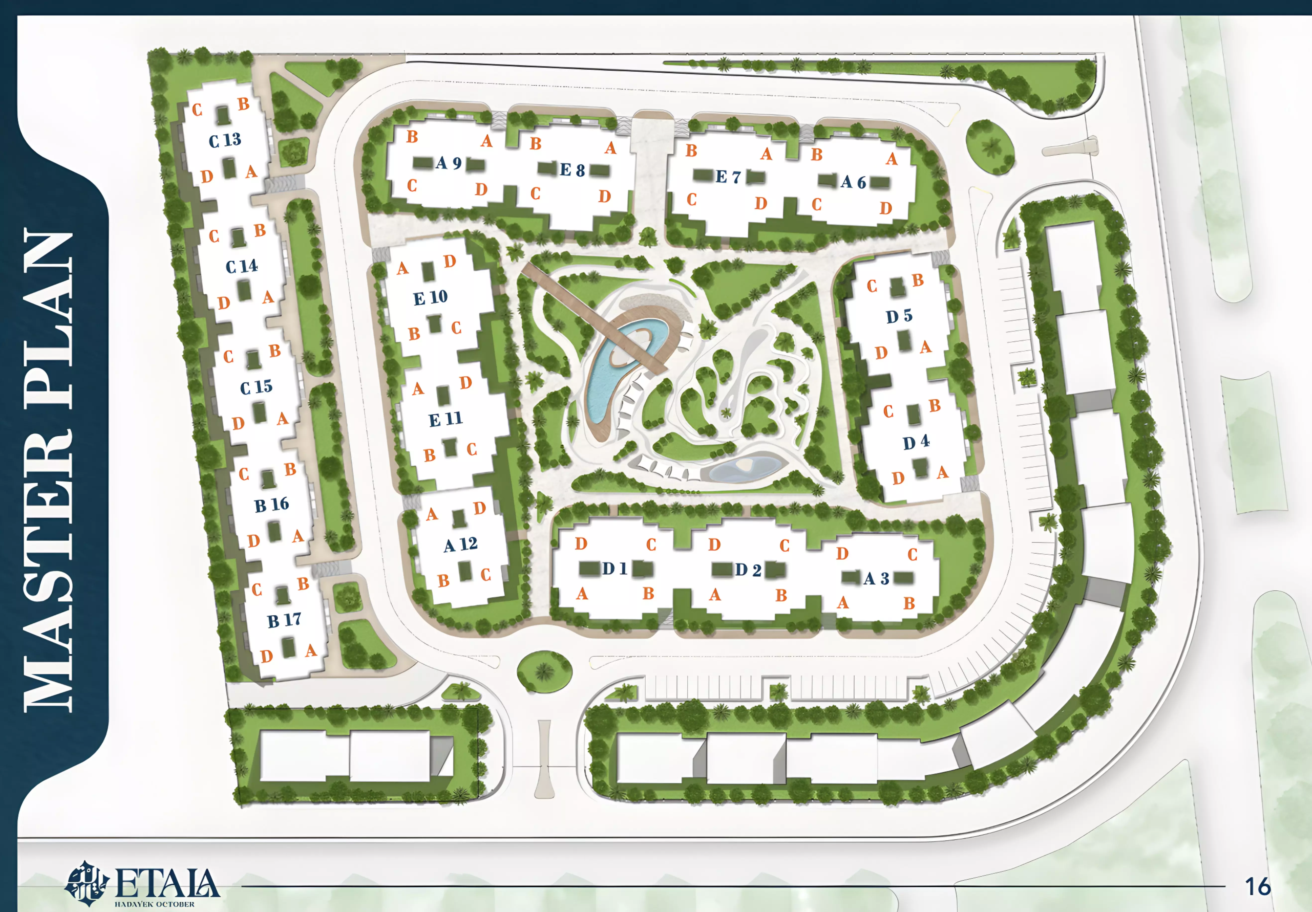 كمبوند ايتالا حدائق أكتوبر master plan