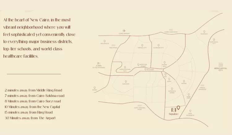 كمبوند إم سيجنتشر التجمع الخامس master plan
