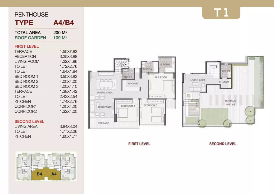 بنتهاوس · 3 غرف · 200–222 م² في The Icon Residence compound New Cairo by Style Home 3