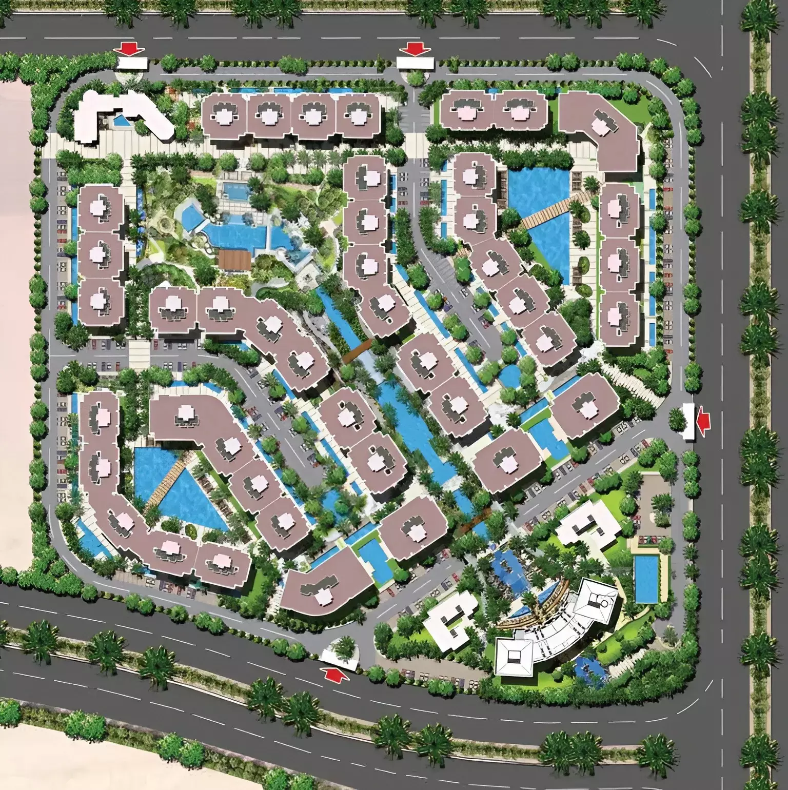 لا كابيتال سويت لاجونز العاصمة الجديدة master plan