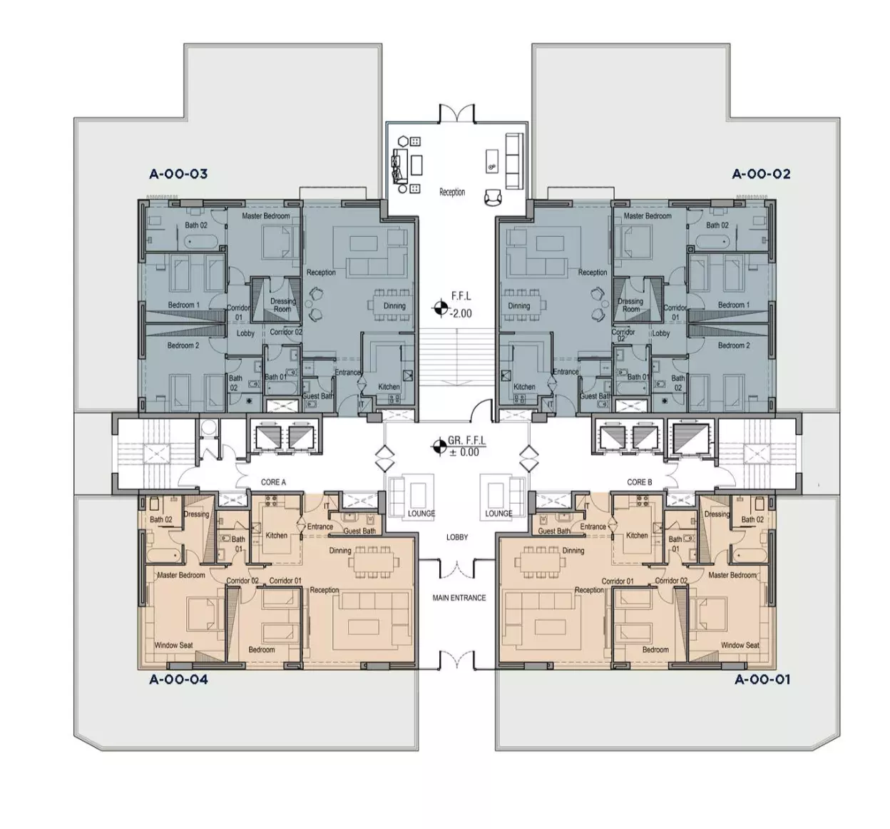 Apartment · 3 Bedrooms · 177–244 m² in Canal Walk Island 4