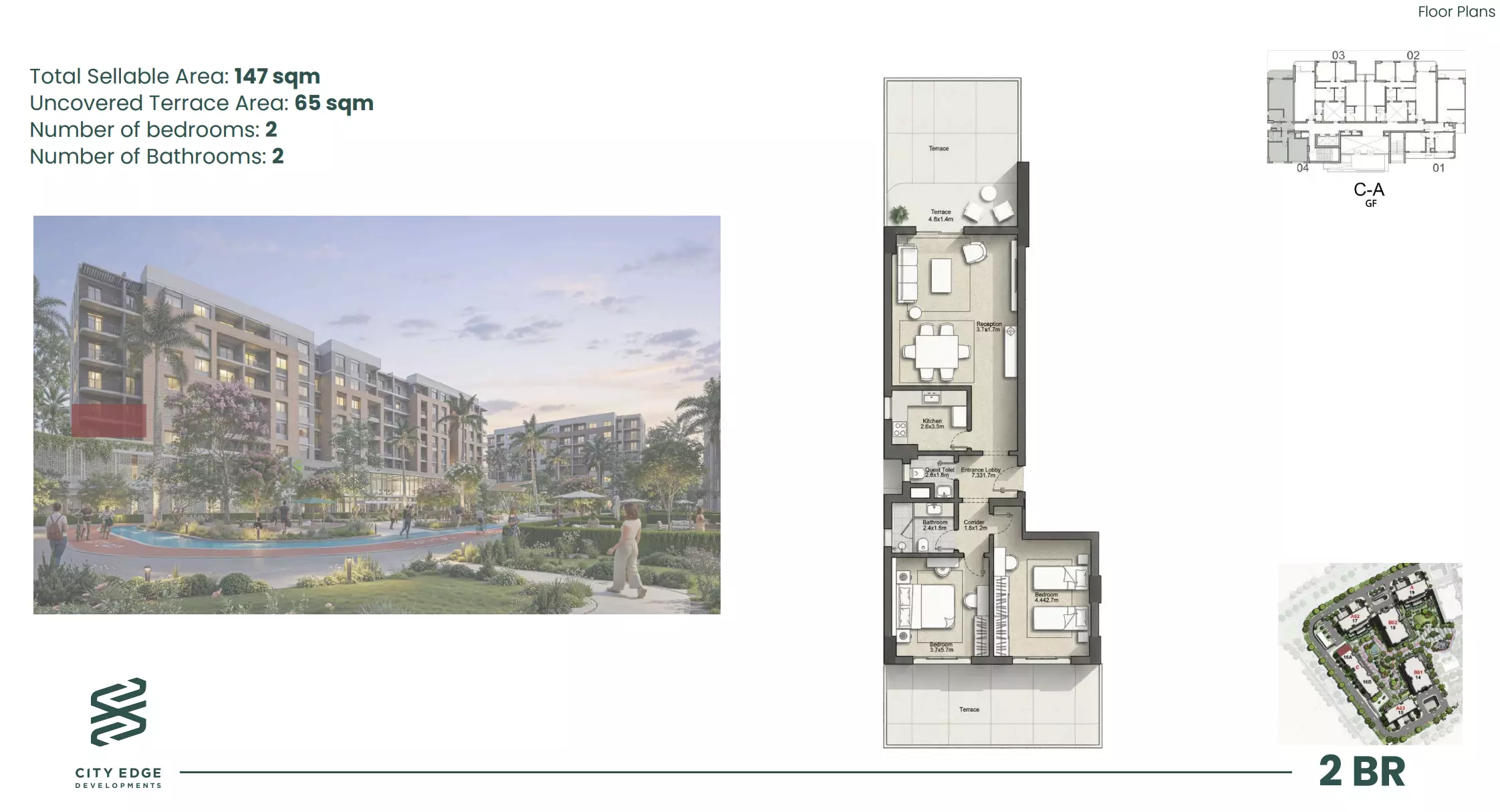 Apartment · 2 Bedrooms · 97–147 m² in كمبوند لاش فالي التجمع الخامس 2026 Compound Lush Valley New Cairo 3
