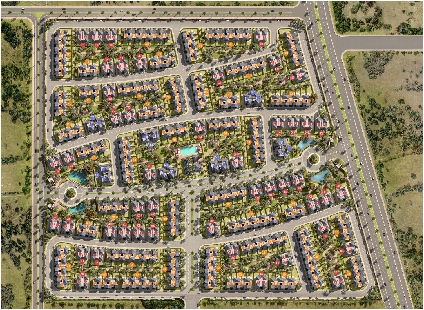 فيلدج ويست master plan