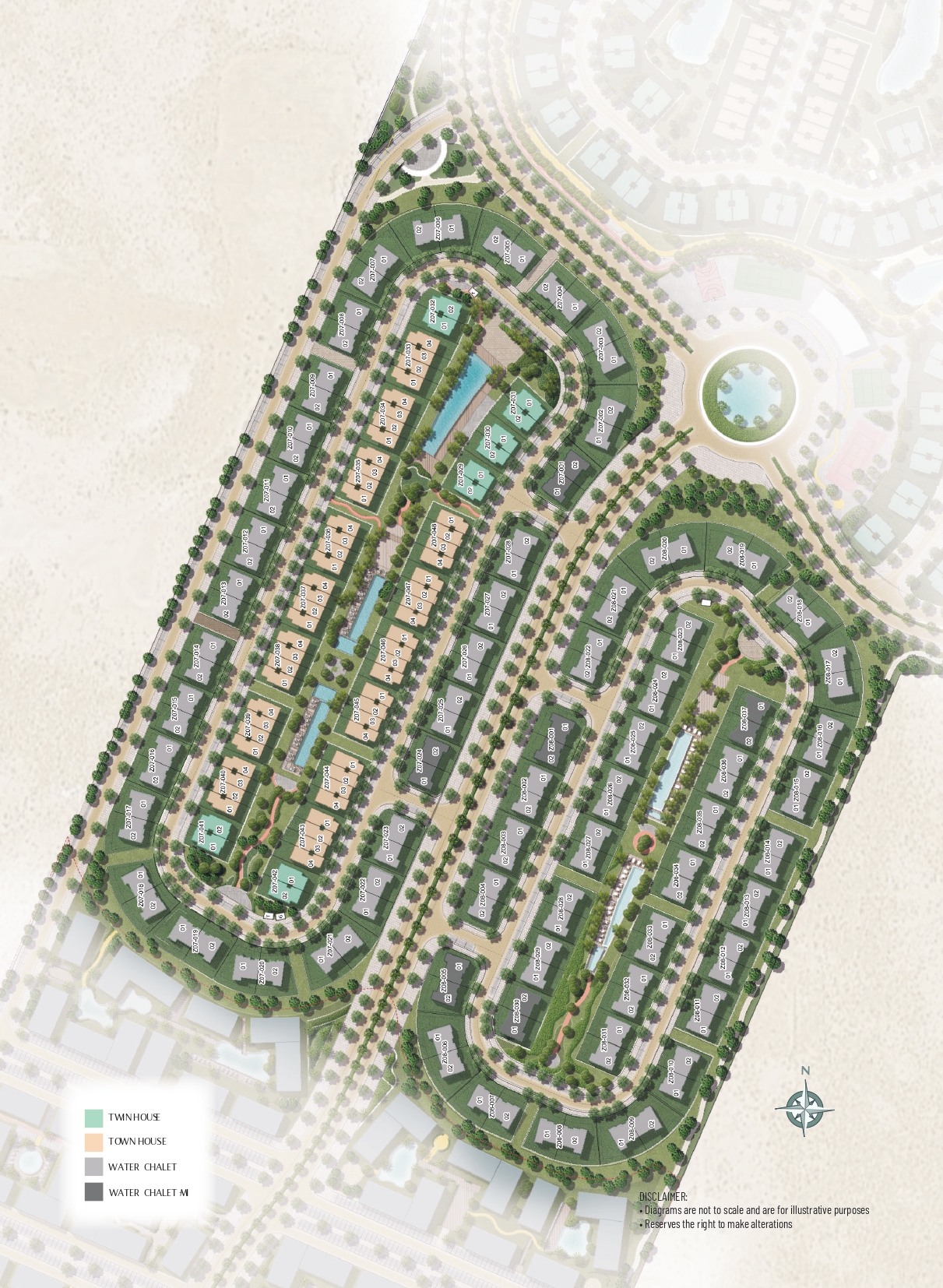 Water Chalet - Ogami master plan