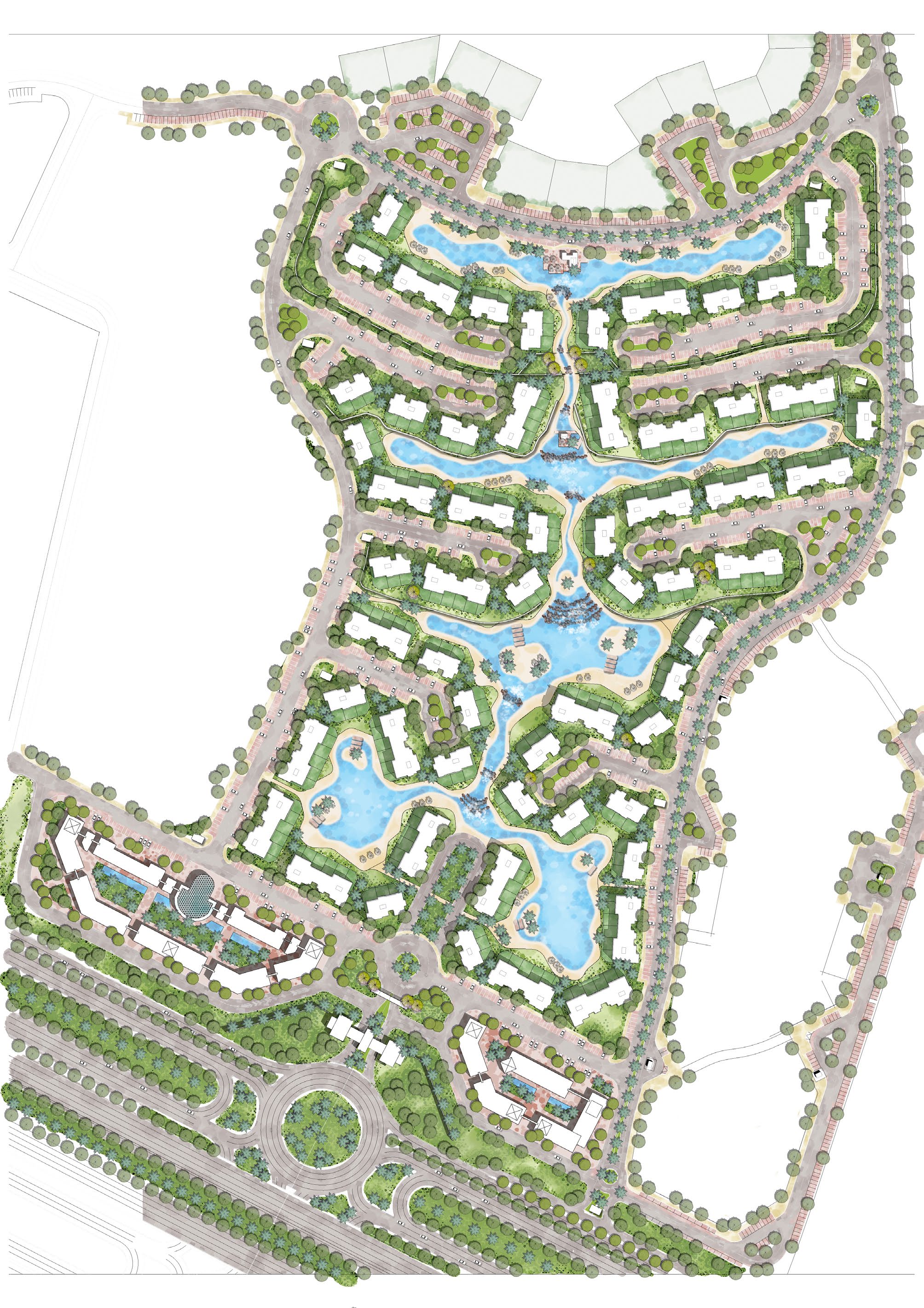 بلدة لاجون master plan