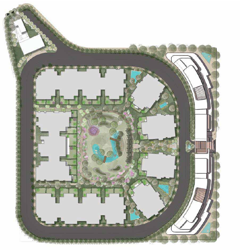 كمبوند وايت ريزيدنس التجمع الخامس master plan