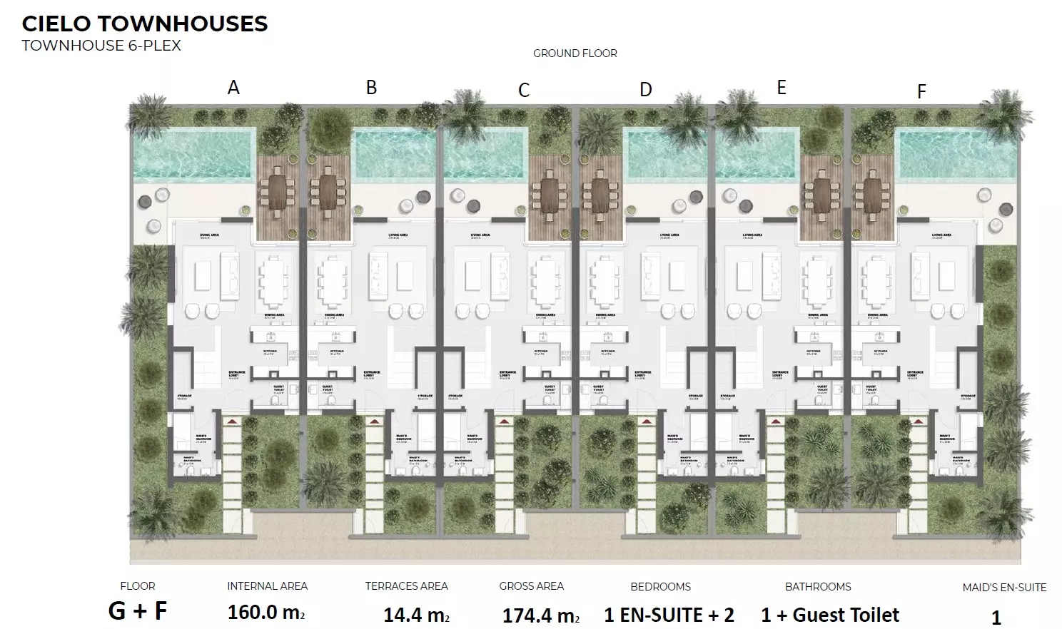 Townhouse · 3 Bedrooms · 174 m² in Cielo 2