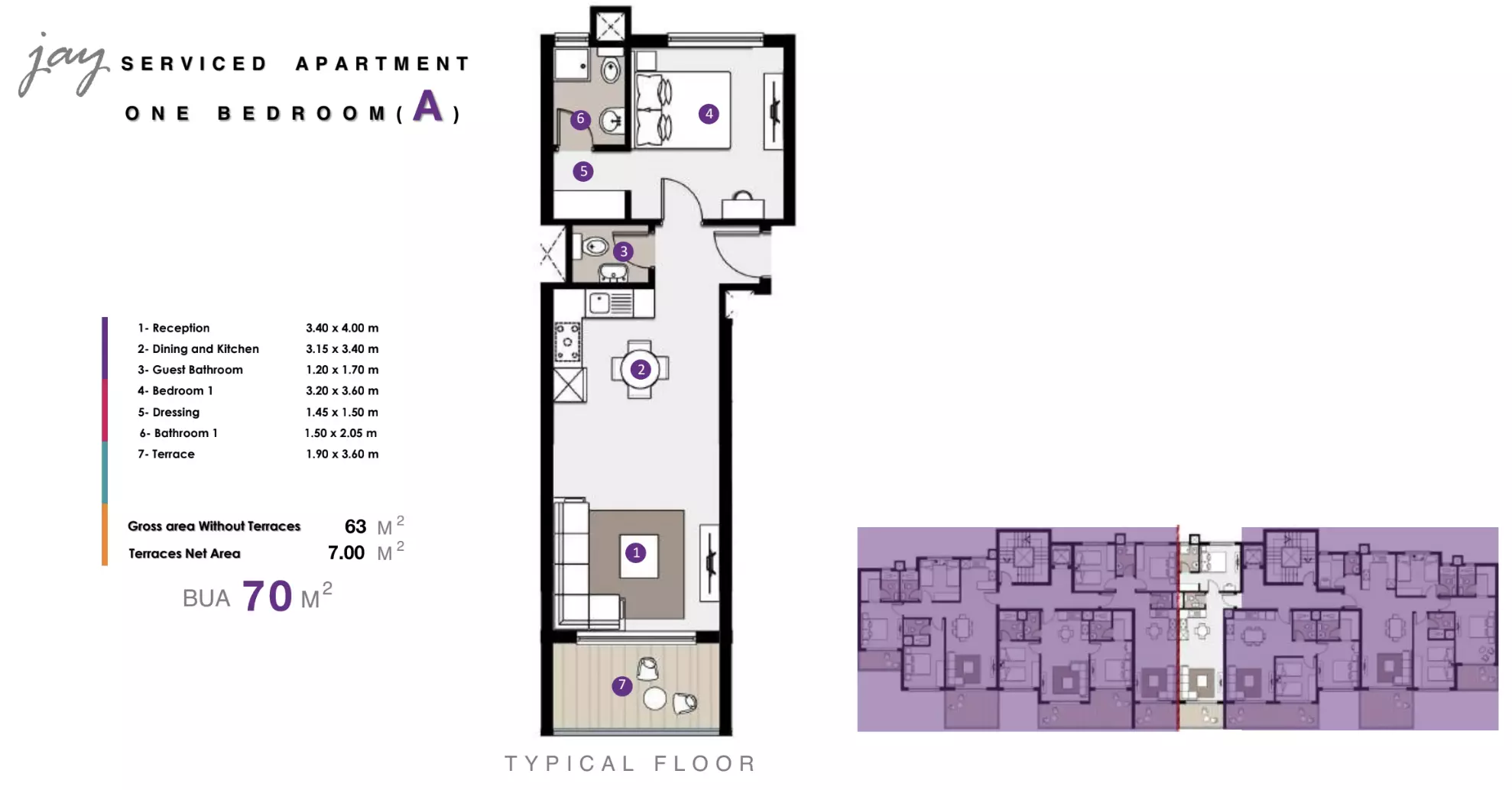Apartment · 1 Bedroom · 68–70 m² in Dose North Coast 3