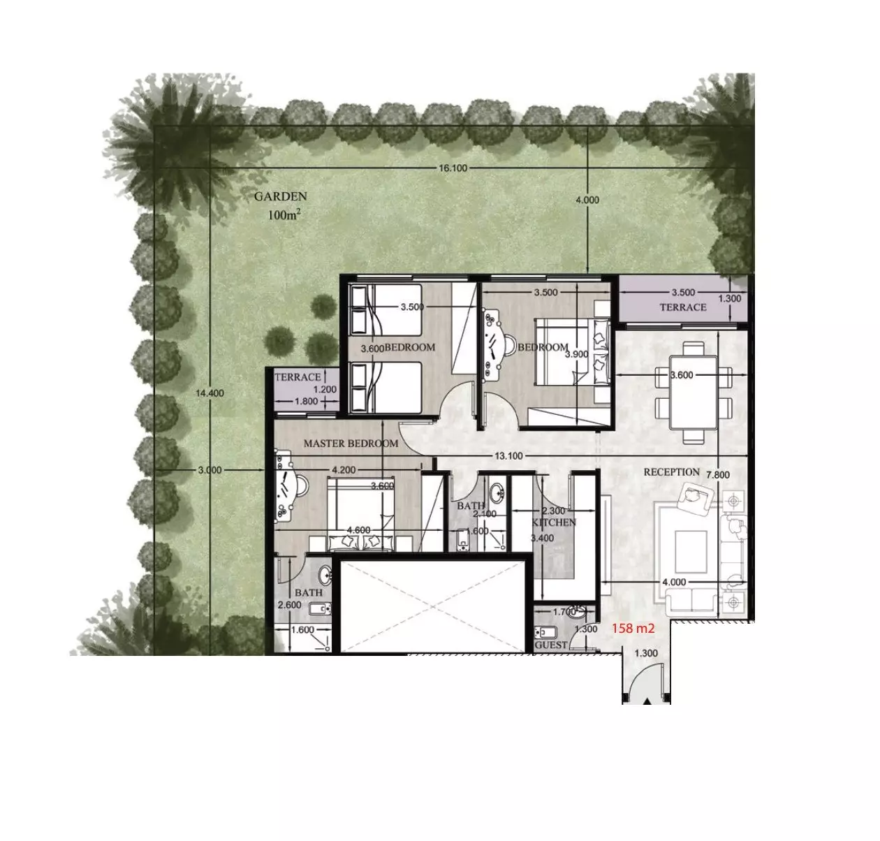 Apartment · 3 Bedrooms · 146–176 m² in Queen land compound New Capital by Euphoria Group 2