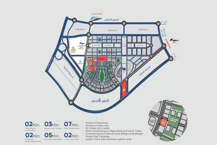 مول ويست فيو العاصمة الإدارية master plan