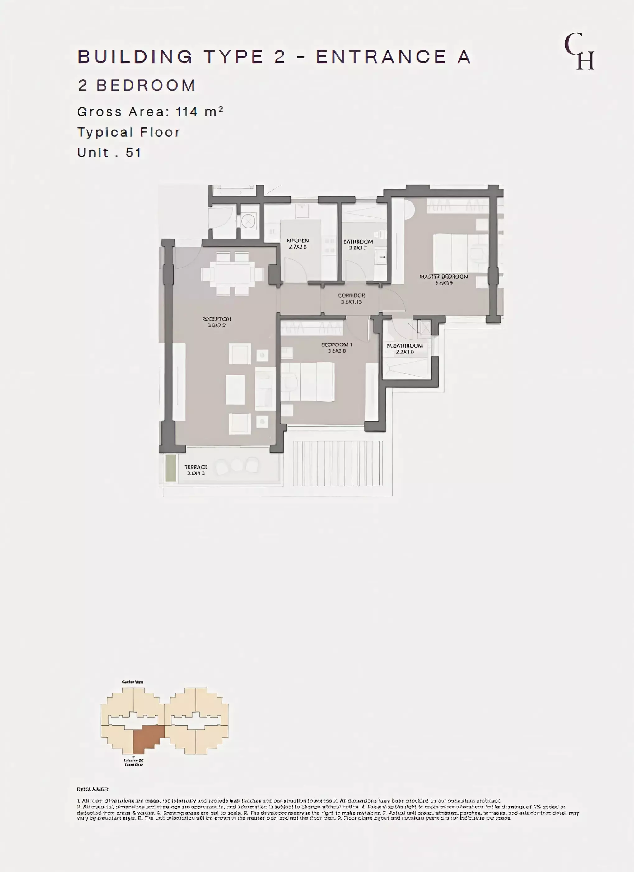 شقة · غرفة · 82–114 م² في Club Hills Residence 4