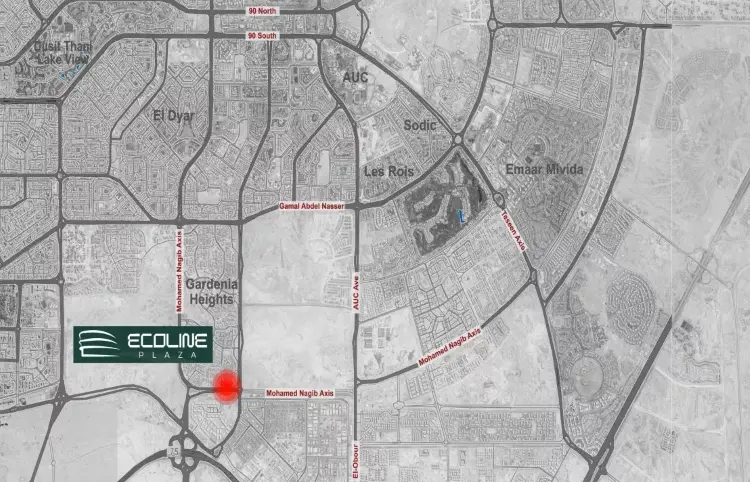 Mall Ecoline Plaza New Cairo master plan