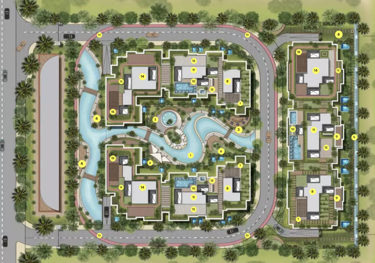 Compound Wujood Residence New Cairo master plan