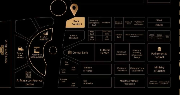 مول روك كابيتال العاصمة الإدارية master plan