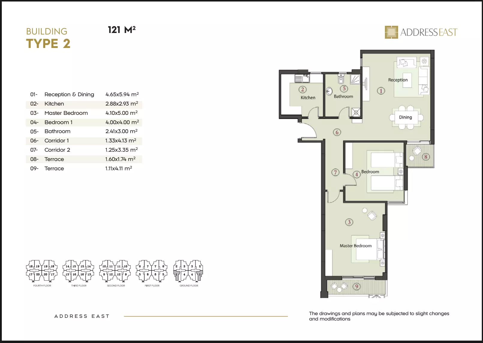 Apartment · 2 Bedrooms · 121 m² in Address East