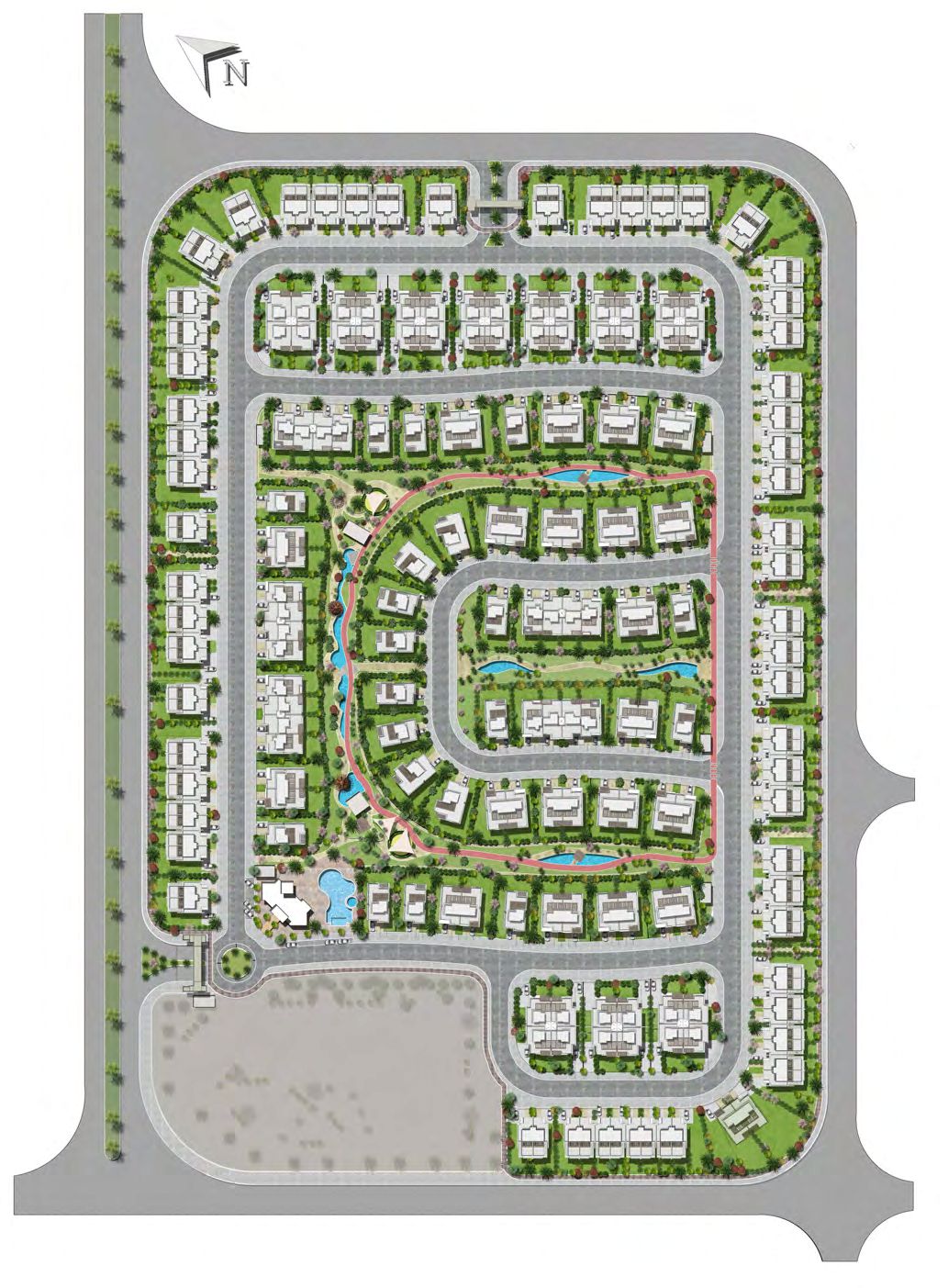 كمبوند تاوني هايد بارك أكتوبر master plan