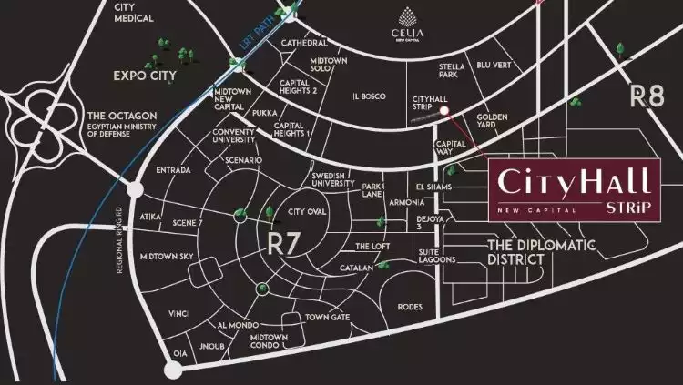 مول سيتي هول العاصمة الإدارية master plan