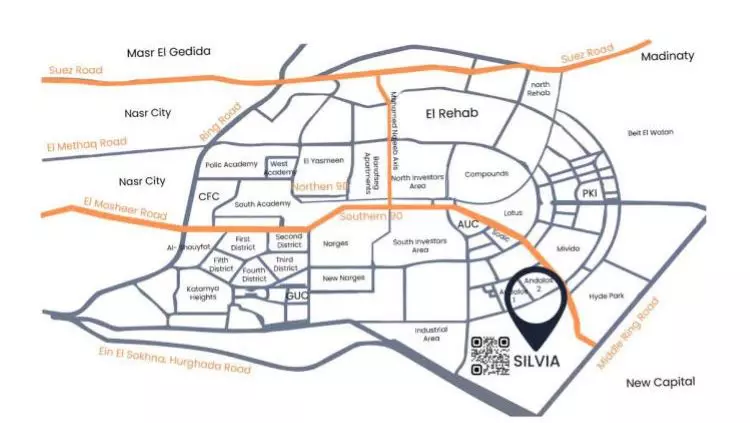 Compound Silvia New Cairo master plan