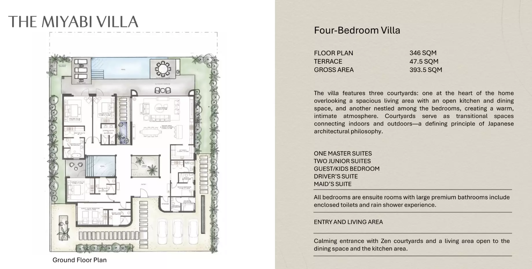 Villa · 4 Bedrooms · 354–393 m² in Nobu Branded Villas - Ogami 2