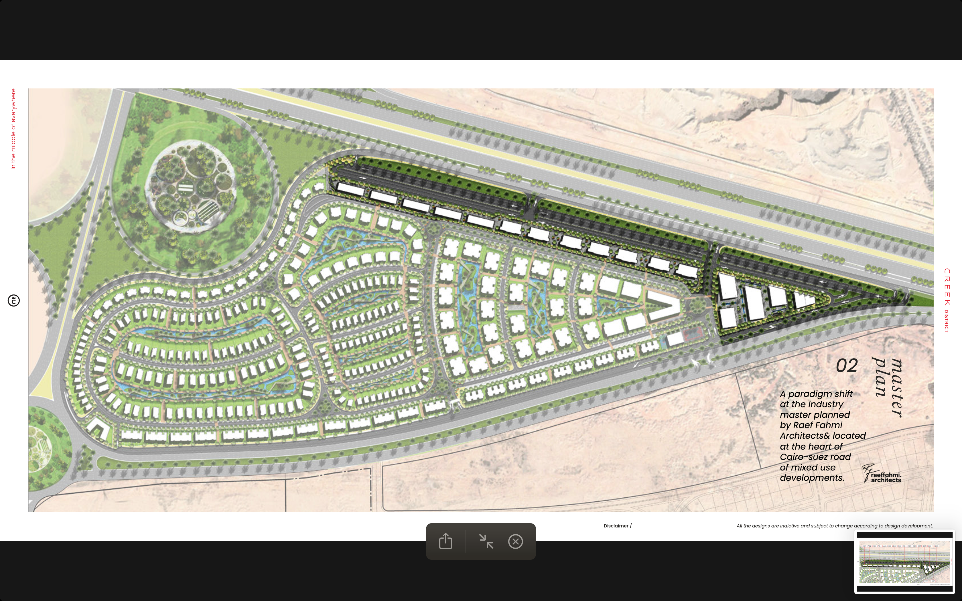 كريك ديستريكت master plan